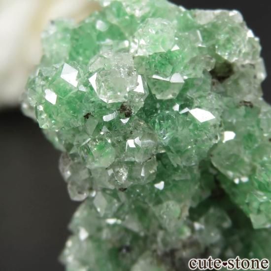 いちご グリーングロッシュラーガーネット 原石 カナダ ケベック州 Jeffrey Mine産 グリーングロッシュラー