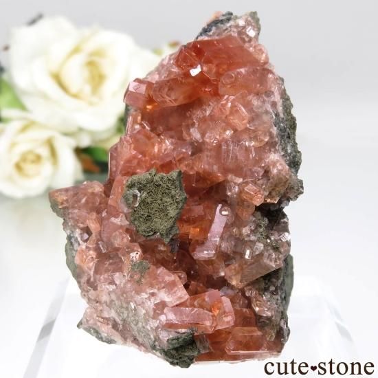 南アフリカ N'Chwaning Mines産 ロードクロサイトの母岩付き原石 No.18 - cute stone -