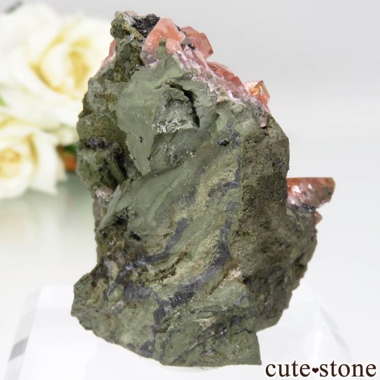 南アフリカ N'Chwaning Mines産 ロードクロサイトの母岩付き原石 No.18の写真2 cute stone