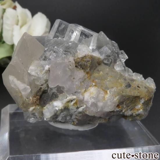 スペイン Emilio Mine産 フローライト&カルサイト原石 No.8 - cute stone -