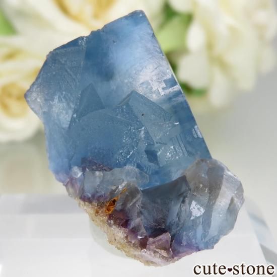 フランス La Barre Mine産 ブルーフローライトの結晶（原石）No
