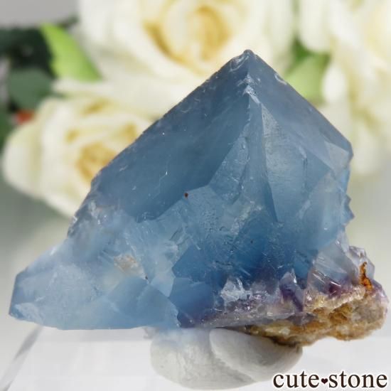 フランス La Barre Mine産 ブルーフローライトの結晶（原石）No