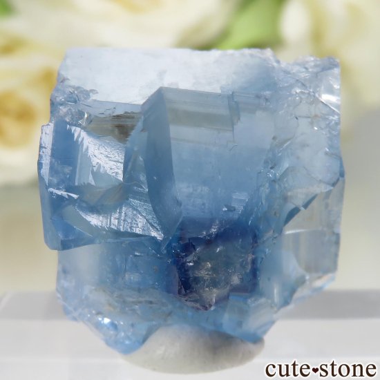 フランス La Barre Mine産 ブルーフローライトの結晶（原石）No.45 - cute stone -