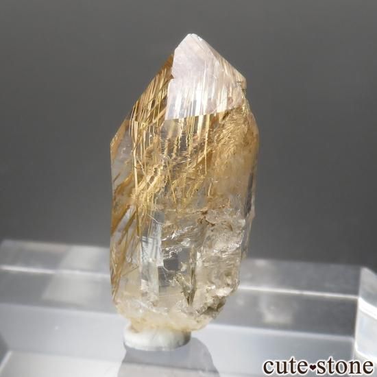 パキスタン ザギマウンテン産 ルチルインクォーツの原石 No.1の写真1 cute stone