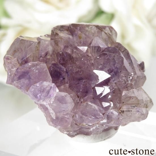 インド カルール産 アメジストジャガレー パイライトインク インド カルール産 ライトカラーアメジストの原石 No.1 - cute