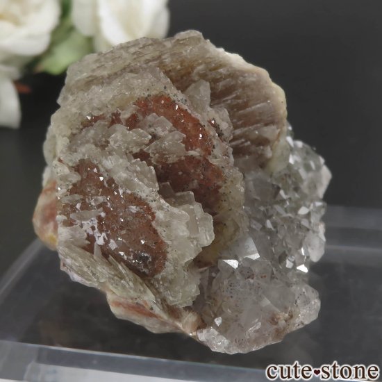 モロッコ El Hammam Mine産 イエロー×ブルーフローライト＆クォーツ＆バライトの原石 No.5の写真0 cute stone