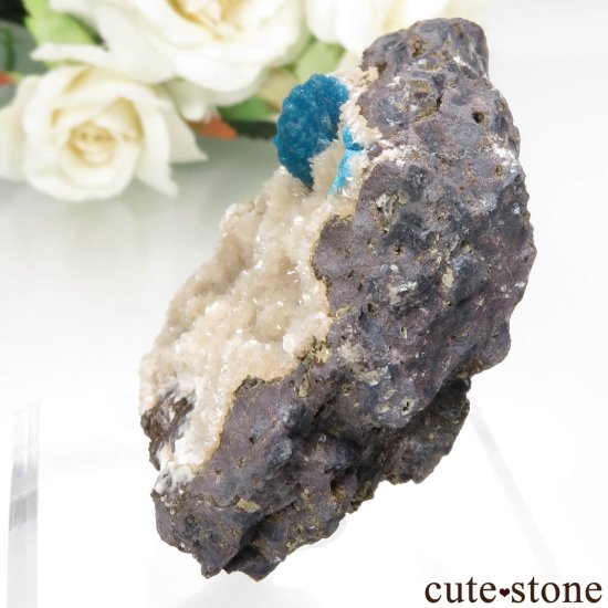インド プネー産 カバンサイト＆スティルバイトの母岩付き結晶（原石）No.40の写真2 cute stone