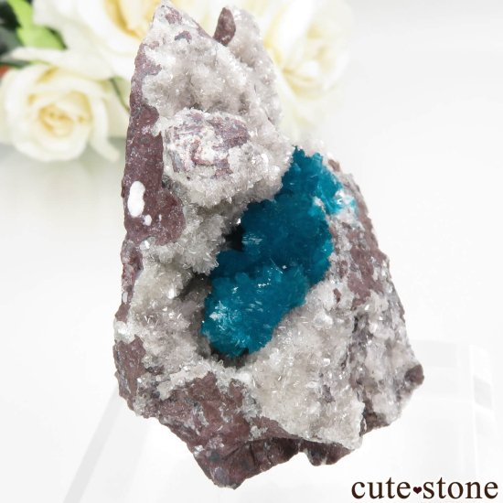 インド プネー産 カバンサイト＆スティルバイトの母岩付き結晶（原石）No.41の写真0 cute stone