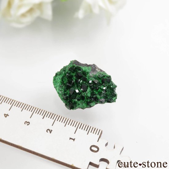 ロシア Saranovskii Mine産 ウバロバイトガーネットの母岩付き結晶（原石）No.8の写真3 cute stone