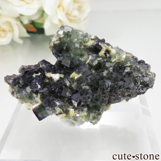 ナミビア Okorusu Mine産 フローライト＆モスコバイトの原石 No.22 - cute stone -