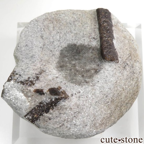 ロシア Pestsovye Keivy産 スタウロライト（十字石）の原石 No.1の写真0 cute stone