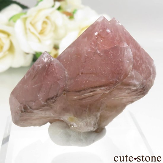 カザフスタン産 ストロベリークォーツ(苺水晶)の原石 No.15の写真1 cute stone