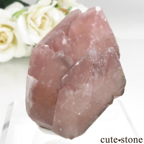 カザフスタン産 ストロベリークォーツ(苺水晶)の原石 No.15 - cute stone -