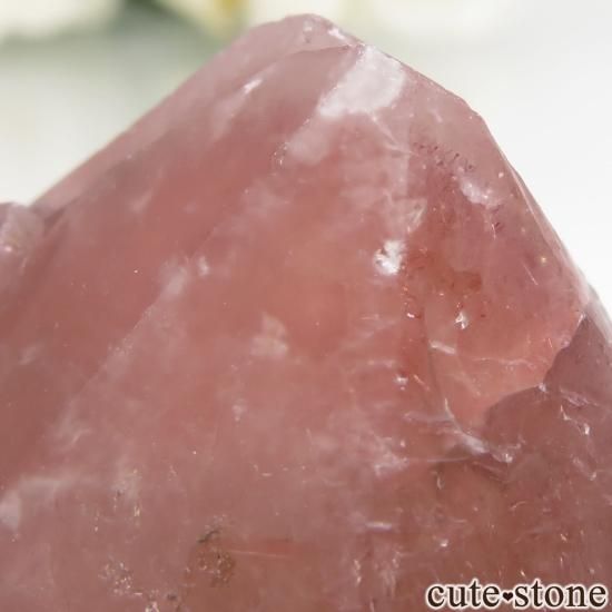 カザフスタン産 ストロベリークォーツ(苺水晶)の原石 No.15 - cute stone -
