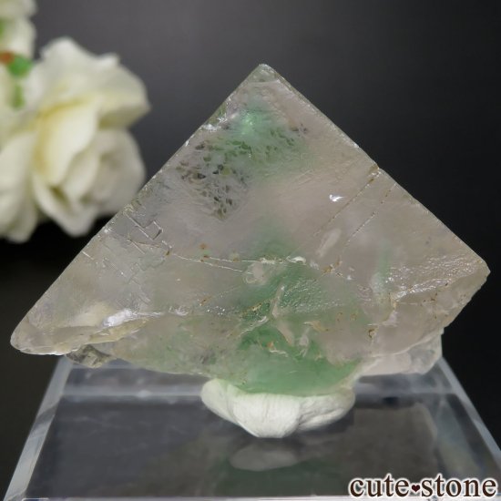 コロンビア Pena Blanca Mine産 ホワイト×グリーンフローライトの原石 No.1の画像 cute stone