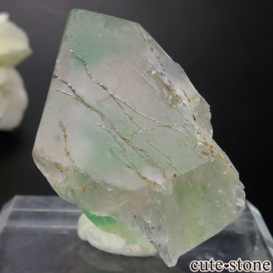 コロンビア Pena Blanca Mine産 ホワイト×グリーンフローライトの原石 No.1の写真2 cute stone