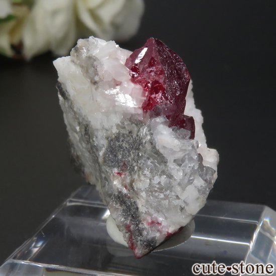 中国 Chatian Mine産 辰砂（シンシャ）シナバー＆ドロマイト＆クォーツの原石 No.35の写真0 cute stone