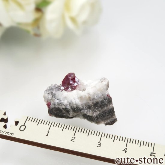 中国 Chatian Mine産 辰砂（シンシャ）シナバー＆ドロマイト＆クォーツの原石 No.35の写真4 cute stone