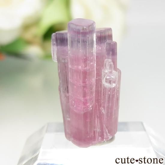 アフガニスタン Paprok産 ピンク×パープルトルマリンの原石 No