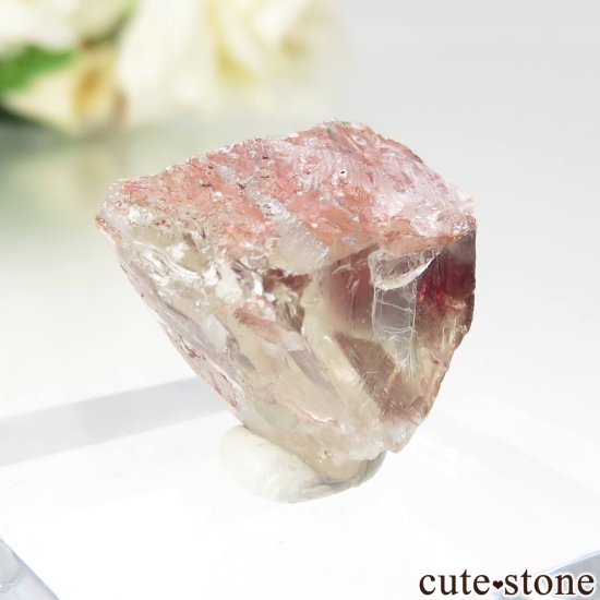オレゴン州 Ponderosa Sunstones Mine産 オレゴンサンストーンの原石（レッド系） No.20の写真1 cute stone