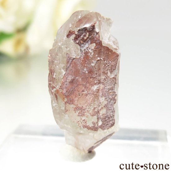 オレゴン州 Ponderosa Sunstones Mine産 オレゴンサンストーンの原石（レッド系） No.21の写真1 cute stone