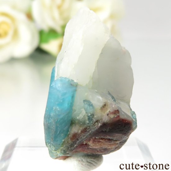 【鑑別書付】 ブラジル パライバ州産 パライバトルマリンの原石 No.1の写真6 cute stone