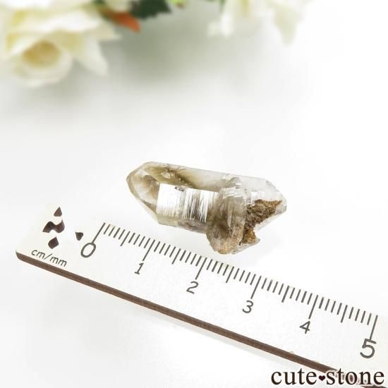 パキスタン Kharan産 ルチル&ブルッカイトインクォーツの原石 No.2の写真3 cute stone