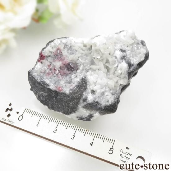 辰砂　シナバー　ドロマイト　鉱物　原石　鉱物標本 貴州省 Tongren Mine産 辰砂（シンシャ）シナバー＆ドロマイトの