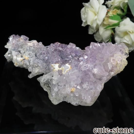 天然石アメジストのお花　置物　NO.060705 天然石アメジストのお花置物NO.060705