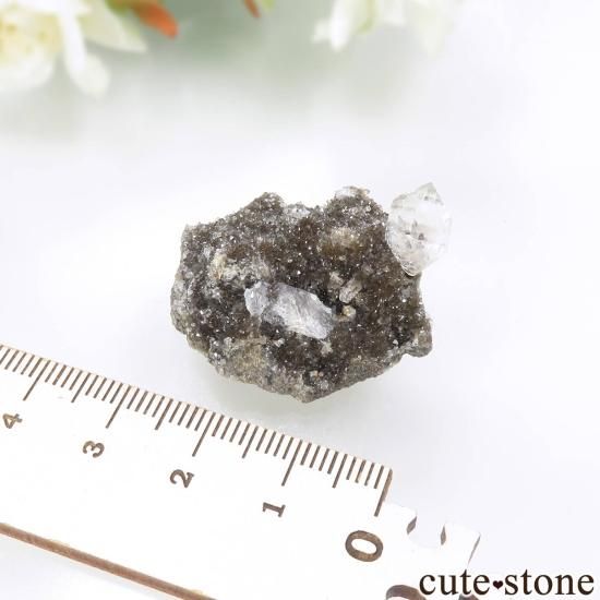 NY産 ハーキマーダイヤモンド 母岩付ポイント 水晶 天然石 鉱石