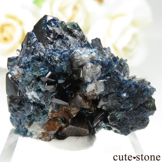 カナダ ユーコン ラピッドクリーク産 ラズライト(天藍石)&シデライトの原石 No.40の写真1 cute stone