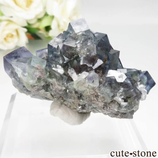 ナミビア Okorusu Mine産 フローライト&クォーツの原石 No.33の写真1 cute stone
