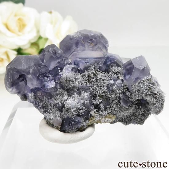 中国 福建省 Xia Yang Mine産 フローライト&クォーツの原石 No.42の写真1 cute stone
