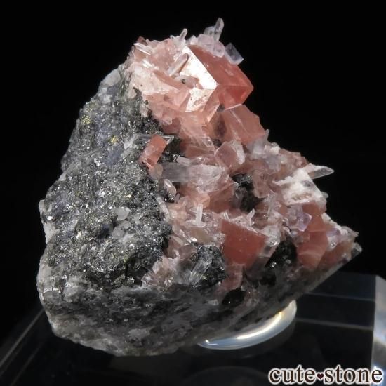 ロードクロサイト 水晶 フローライト 黄鉄鉱 鉱石 ロードクロサイト / フローライト / クォーツ【Rhodochrosite