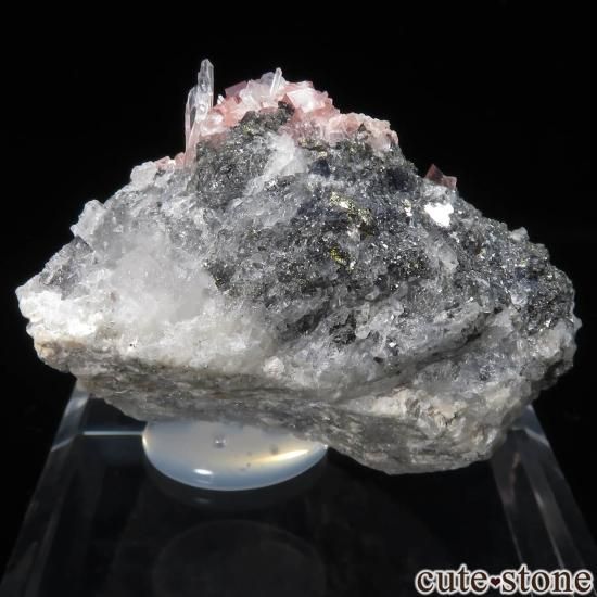 Sweet Home Mine産 ロードクロサイト&フローライト&クォーツ&パイライトの原石 No.16の写真1 cute stone