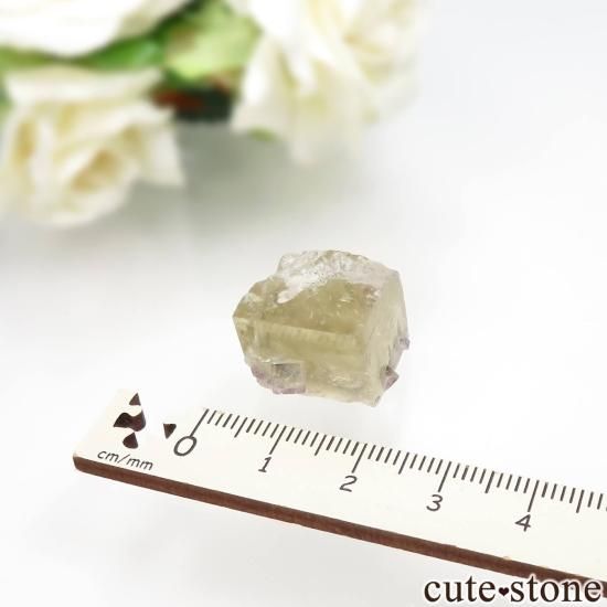 アメリカ インディアナ州産 イエローフローライト No.1の写真3 cute stone