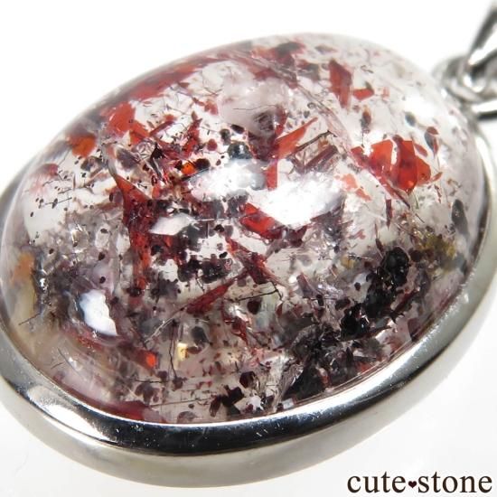 インド カルール産のファイヤークォーツのペンダントトップ No.6の写真1 cute stone