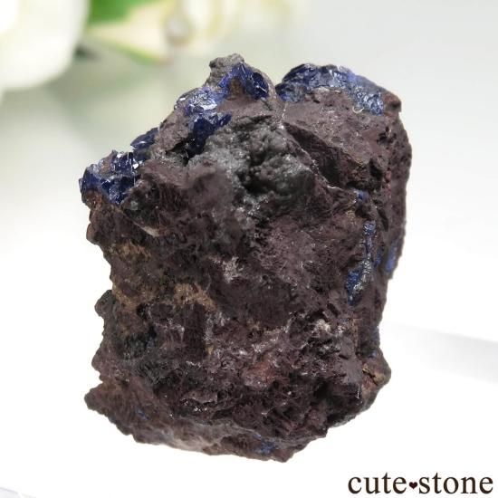 アメリカ アリゾナ州 Bisbee産 アズライトの原石 No.1の写真1 cute stone