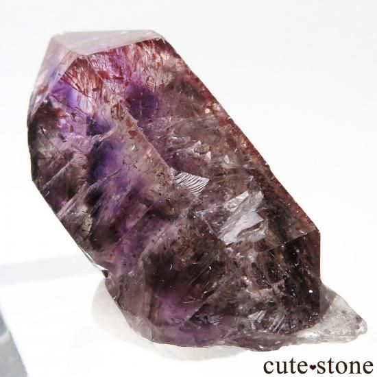 ジンバブエ産 アメジスト&スモーキークォーツの原石 No.21の写真0 cute stone