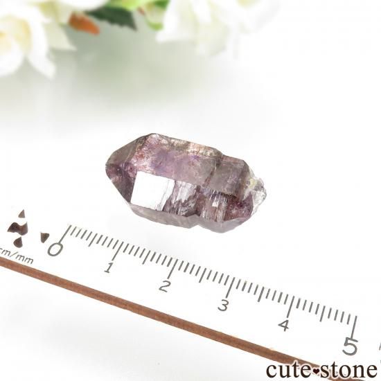 ジンバブエ産 アメジスト&スモーキークォーツの原石 No.21の写真3 cute stone