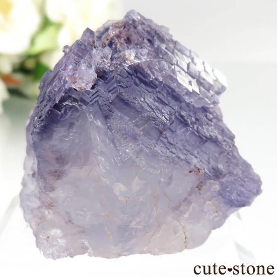 ウイグル自治区 Akesu産 パープルフローライトの原石 No.2の写真1 cute stone