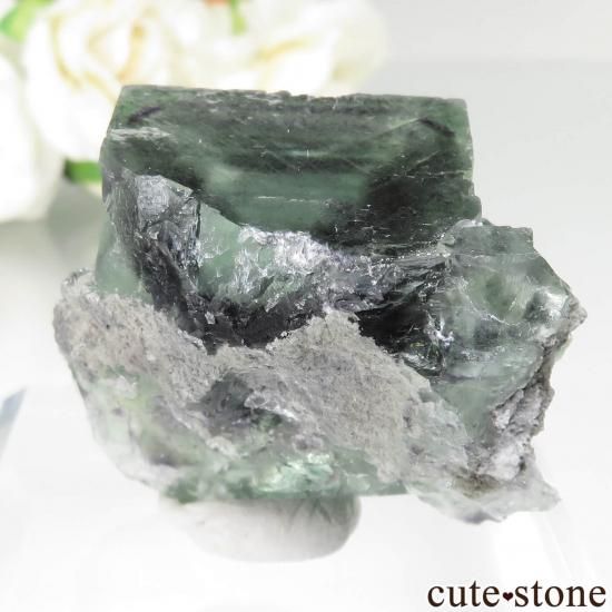 中国 Xianghualing Mine産 グリーンフローライトの原石 No.58の写真1 cute stone