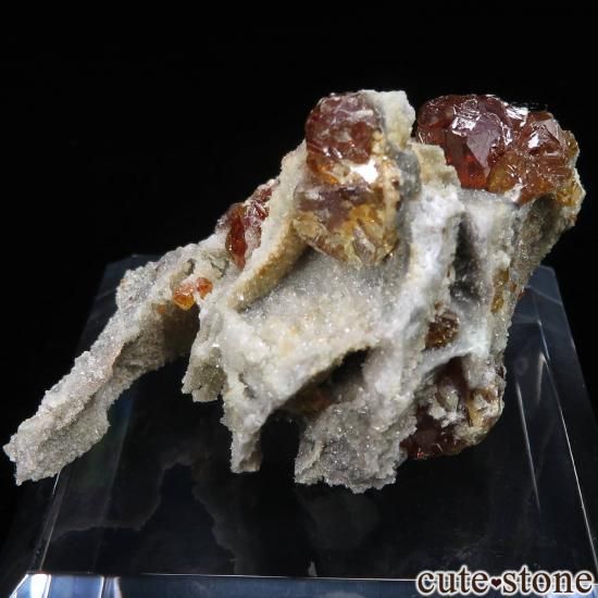 湖南省 Shuikoushan産 スファレライト&クォーツの原石 No.2の写真1 cute stone