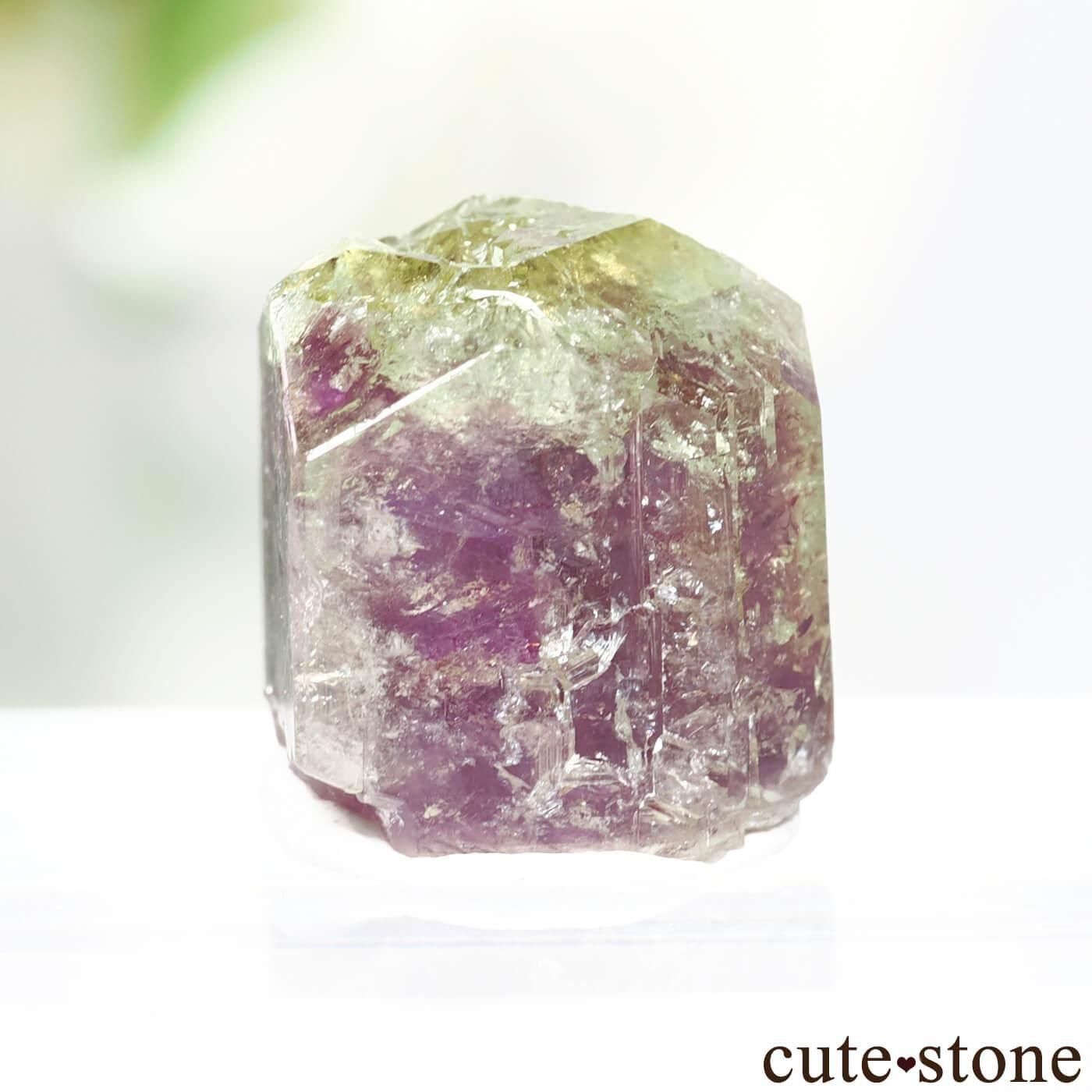 カナダ ケベック州 Jeffrey Mine産 ベスビアナイトの原石 No.11の写真1 cute stone