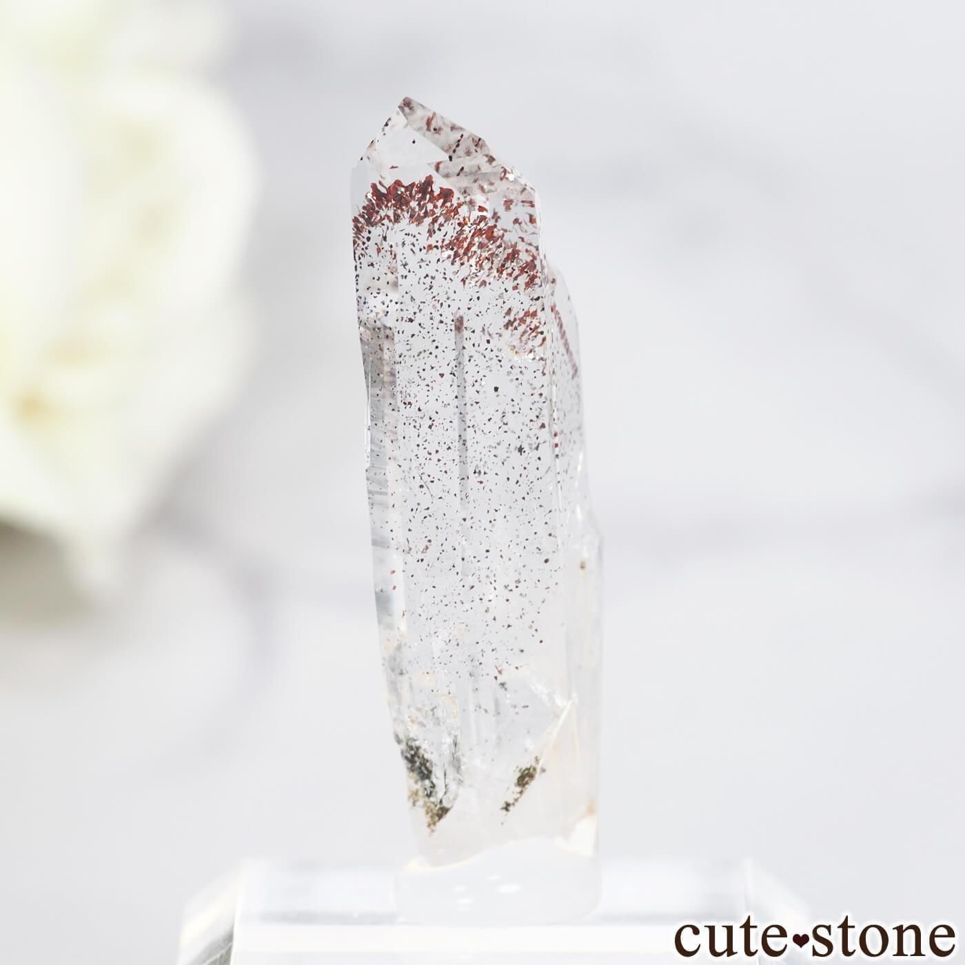 ナミビア Goboboseb産 レピドクロサイトインクォーツ(ファイアークォーツ)の原石 No.11の写真1 cute stone