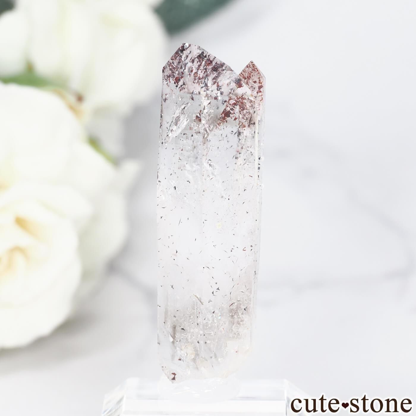 ナミビア Goboboseb産 レピドクロサイトインクォーツ(ファイアークォーツ)の原石 No.12の写真1 cute stone