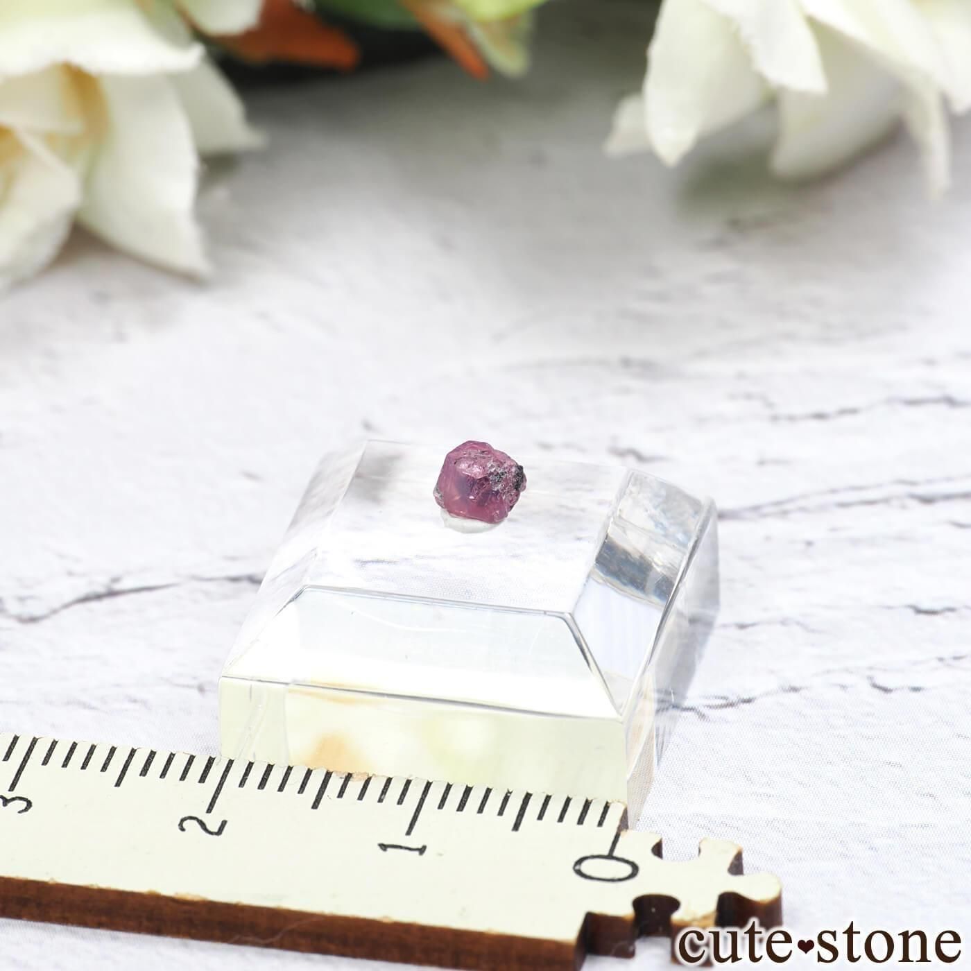 タンザニア Winza産 コランダム(ピンクサファイア)の原石 No.14の写真1 cute stone