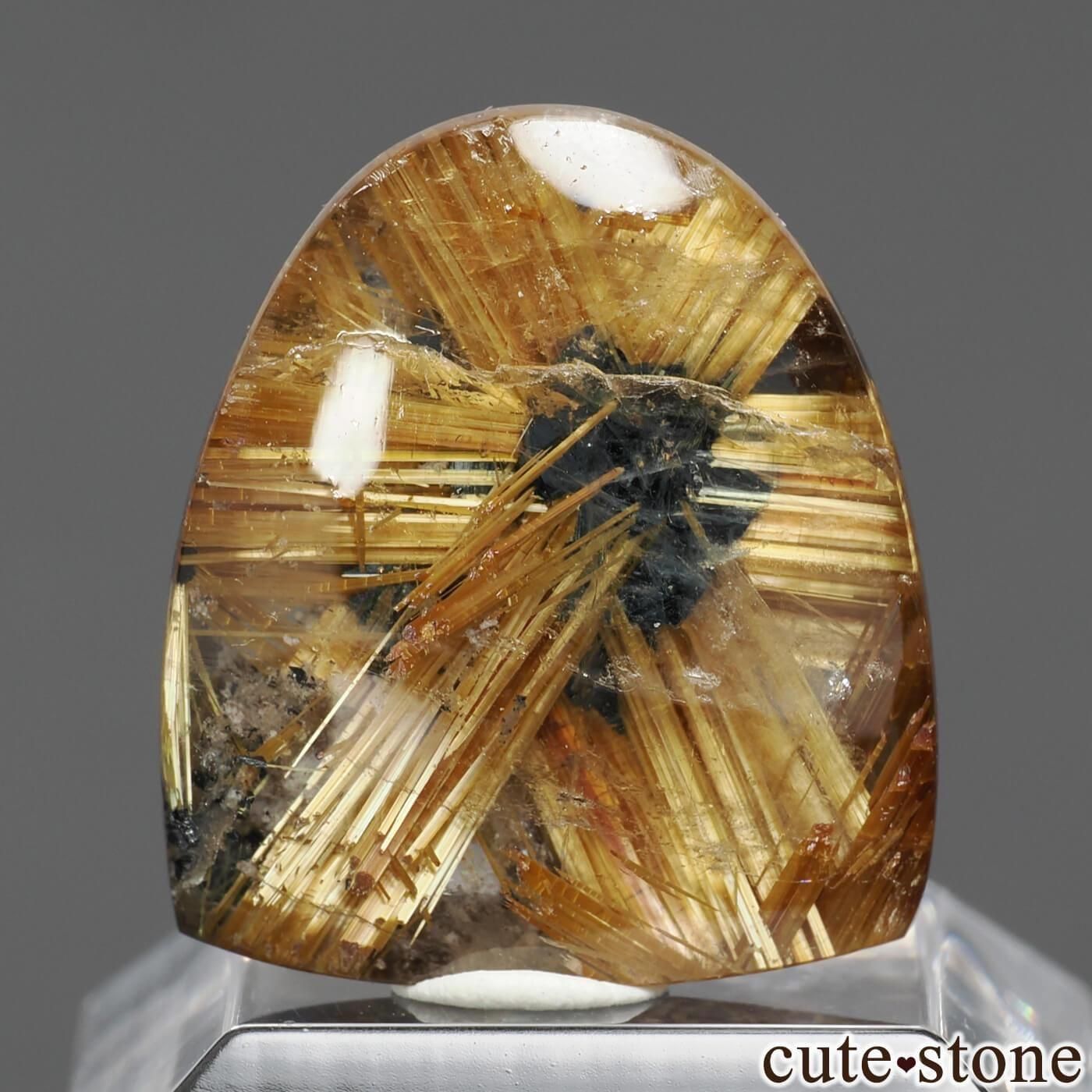 ブラジル バイーア州産 ルチルインクォーツ（太陽ルチル）のルース No