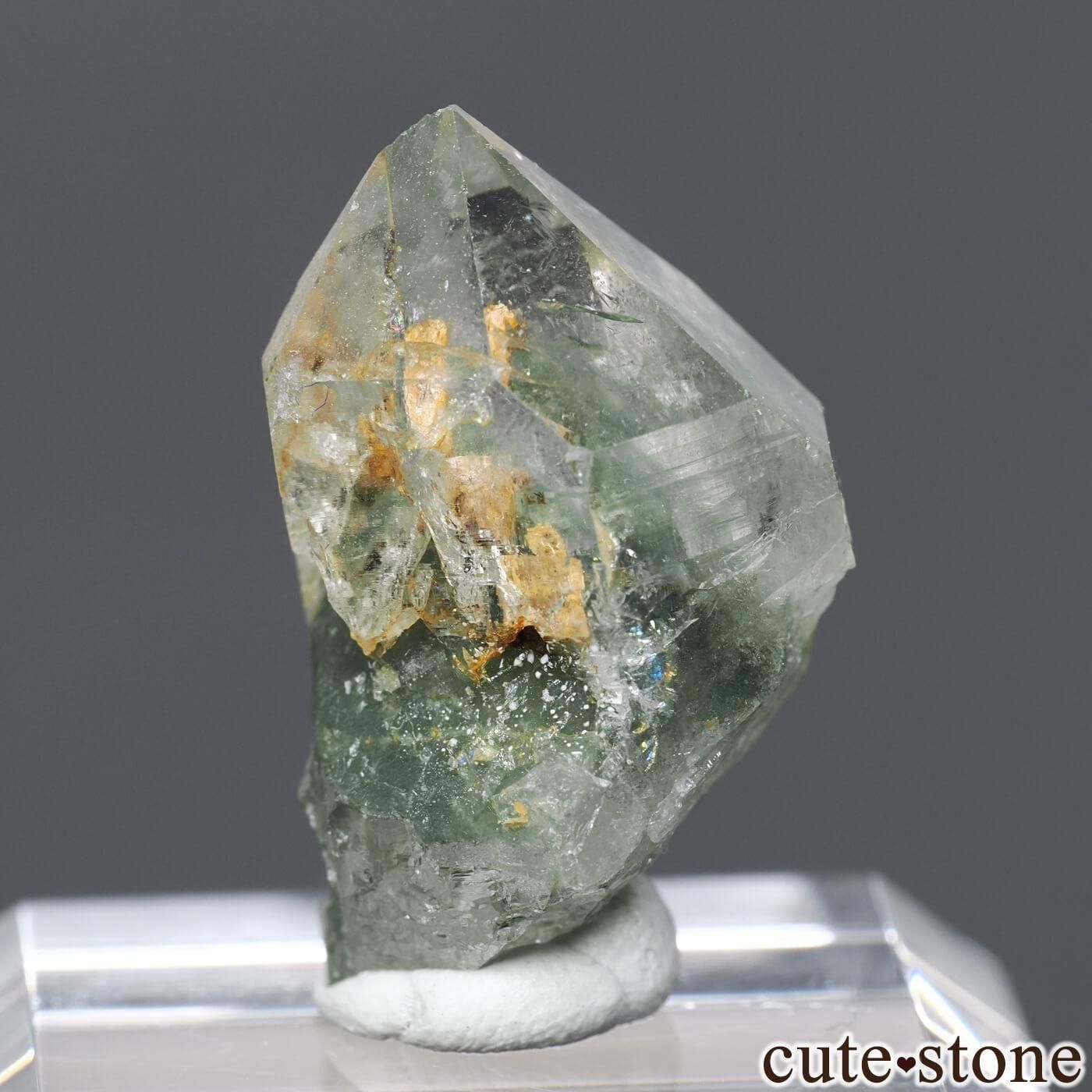 フランス La Lauziere massif産 ファントムクォーツ(クローライト イン クォーツ)の原石 No.1の写真0 cute stone