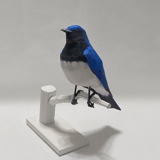 Blue-and-white Flycatcher Paper craft | ڡѡե